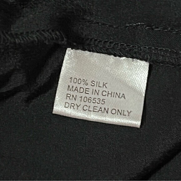 Madison Marcus Black Beaded Top Blouse Silk Size XS - Picture 6 of 7